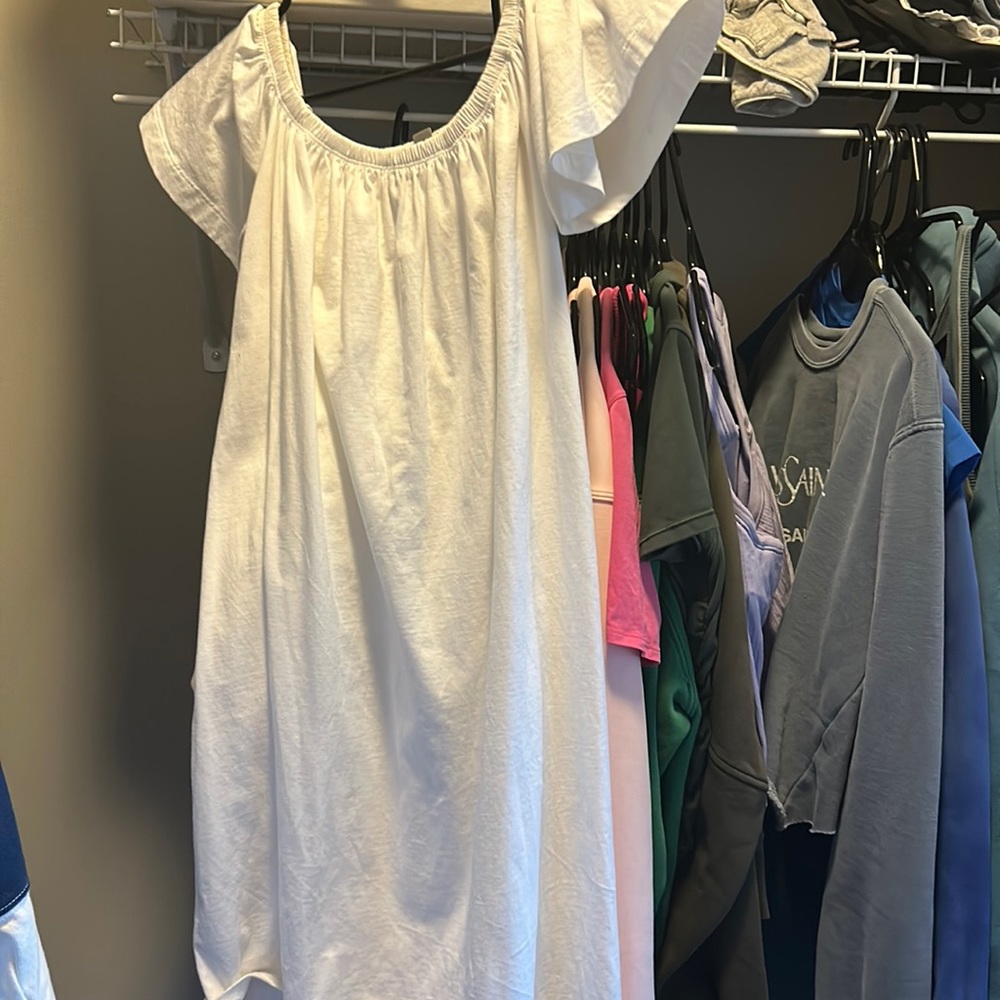 White off the shoulder dress